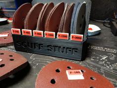 Sanding Disc Holder – Scuff Stuff. 3D Printer Model