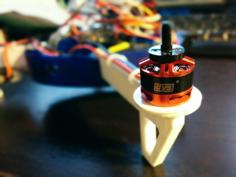 EMaglio Mini FPV Tricopter Arms With DYS BE1806 Support 3D Printer Model