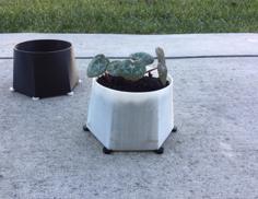 Plant Pot With Optional Stand 3D Printer Model