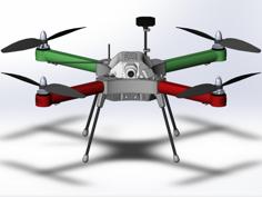 X550 Quadcopter 3D Printer Model