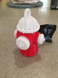 Fire Hydrant Dog Bag Dispenser 3D Printer Model