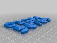 Numbers 3D Printer Model