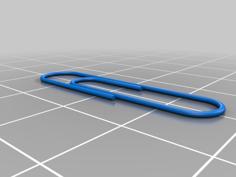 Paper Clip 3D Printer Model