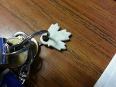 Maple Leaf KeyChain 3D Printer Model