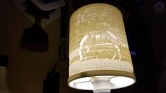 Horse Lithophane Lampshade 3D Printer Model