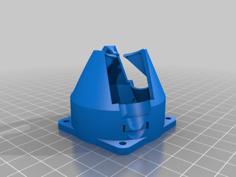 Diamond Hotend Effector For Delta With Magnetic Arms 3D Printer Model