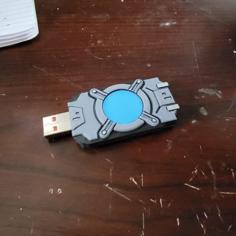 Halo Cortana Chip USB 3D Printer Model