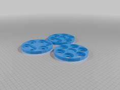 Simple (Round) Heroclix Holder 3D Printer Model