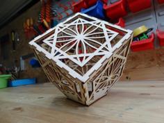 Laser Cut Lámpara Cubo