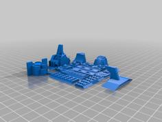 Emperor Class Battleship Cut For Printing 3D Printer Model