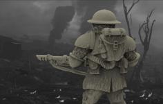 Feudal Guard – Alternate WW1 28mm Miniature 3D Printer Model