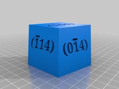 Romboedro De Calcita (caras Indexadas) / Calcite Rhombohedron (indexed Faces) 3D Printer Model