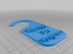 Door Sign (Therapy) 3D Printer Model