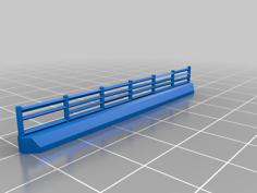 Straight Rail Fence 3D Printer Model