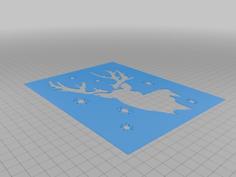 Deer Scene In The Forest Light Box 3D Printer Model