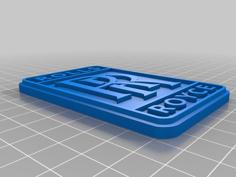 Rolls Royce Car Logo Sign 3D Printer Model