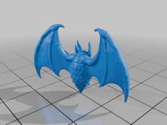 28mm Sci-Fi Arcane Bat With Feathery Wings For Dark Fantasy MineeForm FDM 3D Print STL File 3D Printer Model