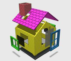 A Small House 3D Printer Model