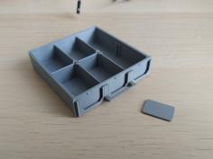 Customable Drawer With 3 Labels For Resistor Box 3D Printer Model