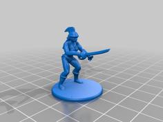 1/56th Scale (28mm) Sci/Fi Women From Mars 3D Printer Model