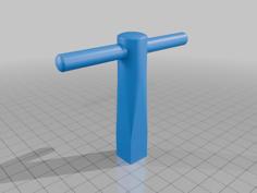 Parametric Lathe Chuck Key 3D Printer Model