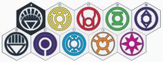 DC’s Lantern Corps Keychains 3D Printer Model