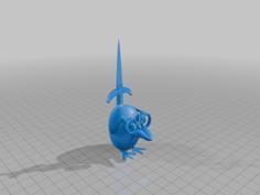 Longsword Penguin 3D Printer Model