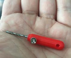 Mini Drill Bit Handle – Customizable 3D Printer Model