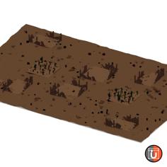 Wasteland Terrain 3D Printer Model