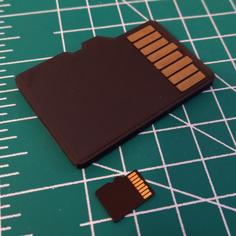 Macro SD Card [Micro SD Card Holder] 3D Printer Model