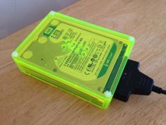 Laser Cut 2.5″ Hard Drive Case (based On The PiBow By Pimoroni)