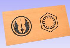 Laser Cut Star Wars Logo Vectors