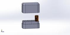 Battery Storage (8 Batteries) 3D Printer Model