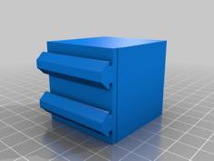 Glue Stick Holder On Rails 3D Printer Model