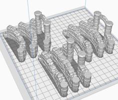 DungeonSticks: Starlink – Ruined Stone Curves 3D Printer Model