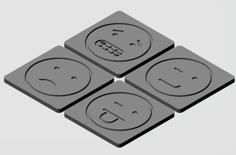 Mood Coasters 3D Printer Model