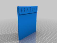 Monthly Calendar. 3D Printer Model