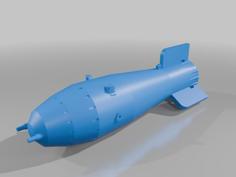 AN602 Tsar Bomba Nuclear Bomb 3D Printer Model