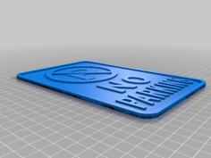 No Parking Sign – International No Parking Symbol 3D Printer Model