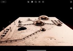 Babylon 5 Like Mars Colony 3D Printer Model