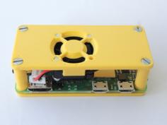 Rapberry Pi Zero Cooling Fan Assembly 3D Printer Model