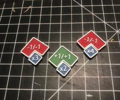 Magic The Gathering Counters And Multipers 3D Printer Model