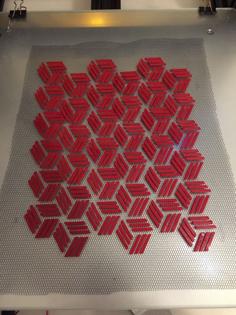 Stripe-Hexa (on Fabric) 3D Printer Model