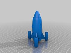 Rocketship Toy 3D Printer Model