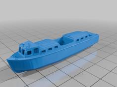 Royal Navy 45 Ft Fast Motor Picket Boat 3D Printer Model