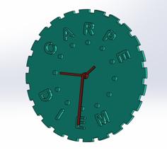 Carpe Diem Wall Clock (aprovecha El Tiempo) 3D Printer Model