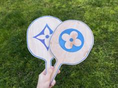 Laser Cut Summer Beach Racket