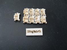 Laser Cut Periodic Table Of Elements Puzzle