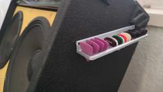 Guitar Pick Holder (for Standard And Triangular Picks) 3D Printer Model