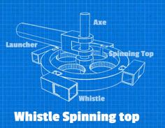 Whistle Spinning Top V1.0 3D Printer Model